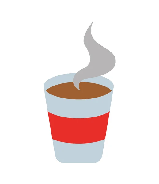 Вкусный кофе изолированный значок — стоковый вектор