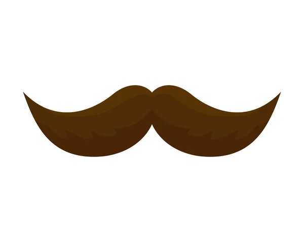 Comic mustache isolated icon — Stock Vector