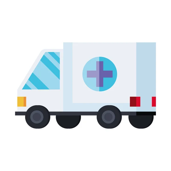 Ambulancia icono de servicio médico — Vector de stock