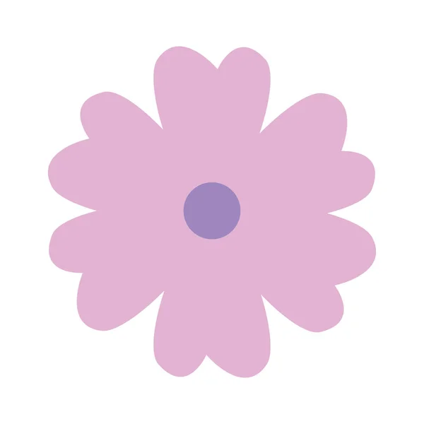 Bela flor ícone decorativo — Vetor de Stock