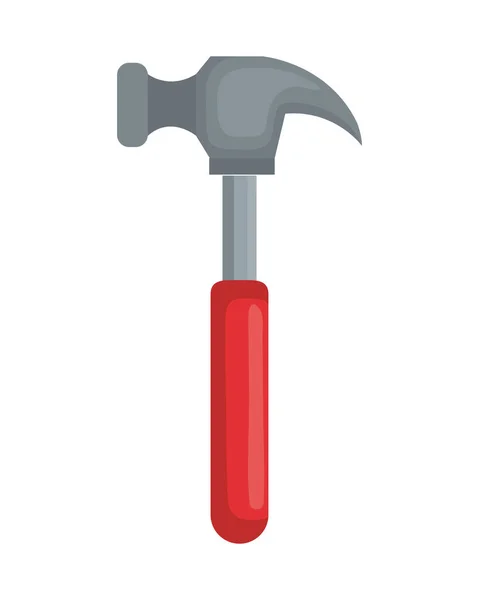 Martillo herramienta aislado icono — Vector de stock