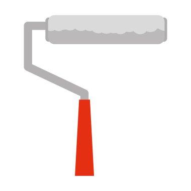 boya silindiri aracı izole edilmiş simge