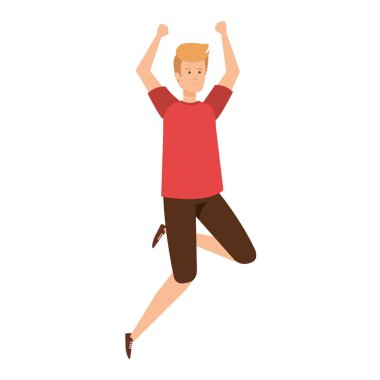 genç adam karakter kutluyor