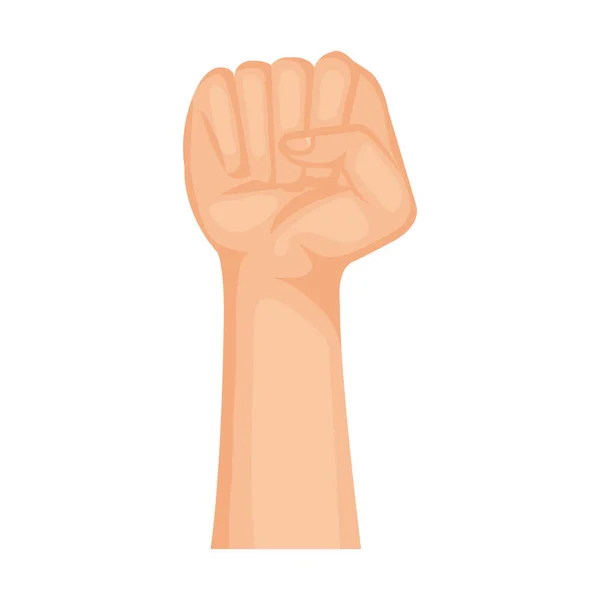 Hand human fist icon — Stock Vector