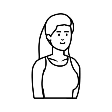 güzel ve genç kadın karakter