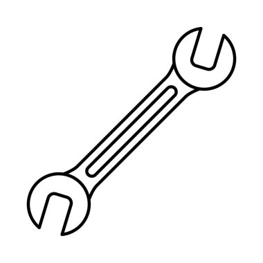 İngiliz anahtarı anahtar aracı simgesini