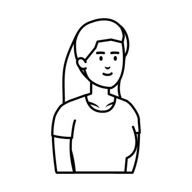 güzel ve genç kadın karakter