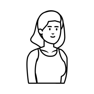 güzel ve genç kadın karakter