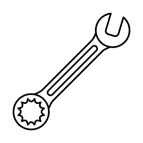 Belangrijk instrument moersleutelpictogram — Stockvector