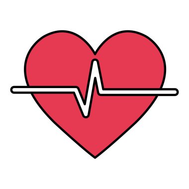 kalp kardiyo izole simgesi