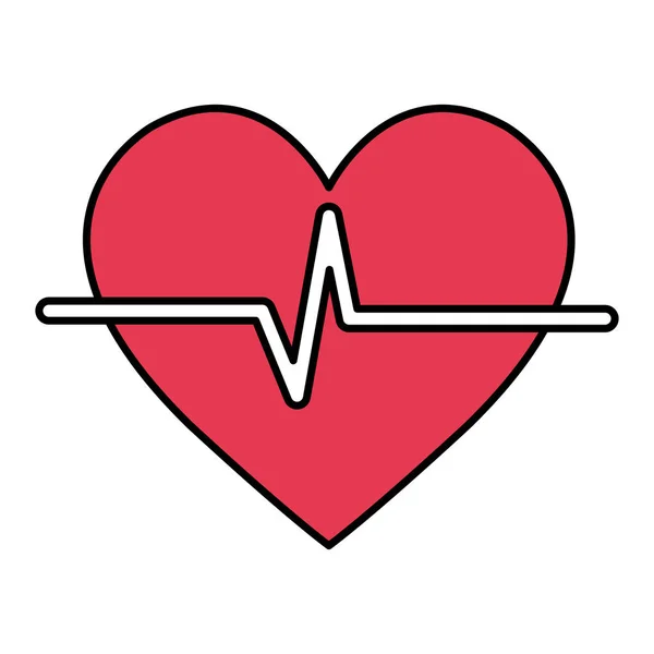 Καρδιο απομονωμένες εικονίδιο καρδιάς — Διανυσματικό Αρχείο