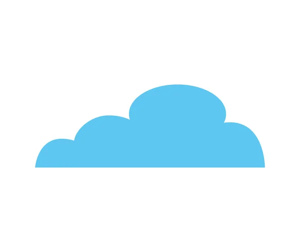 Cute cloud flat icon — Stock Vector