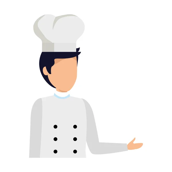 Jonge chef-kok avatar karakter — Stockvector