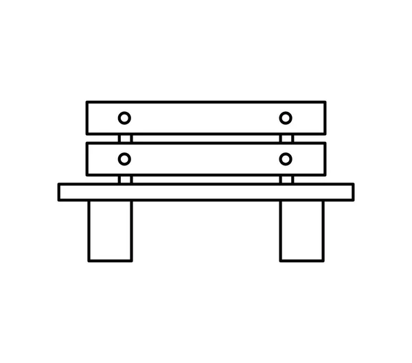 Stol park isolerade ikonen — Stock vektor