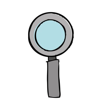 büyüteç izole edilmiş simge ara