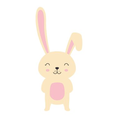 sevimli tavşan Paskalya kutlama