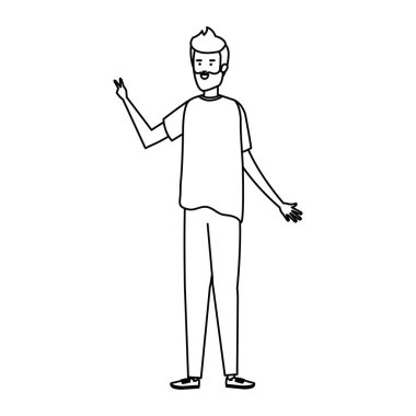 Sakallı genç adam Avatar karakteri