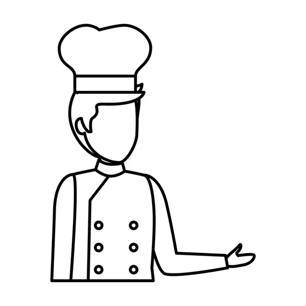 Jeune chef avatar personnage — Image vectorielle