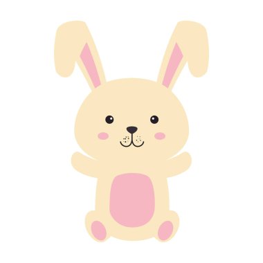 sevimli tavşan Paskalya kutlama