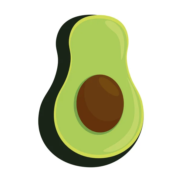 Verse avocado plantaardige pictogram — Stockvector