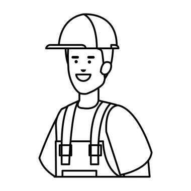 Oluşturucu işçisi kask ile