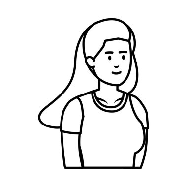 güzel ve genç kadın karakter