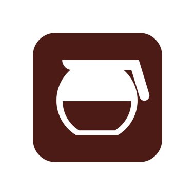 lezzetli kahve çaydanlık simgesi