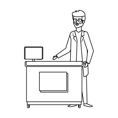 office karakter profesyonel doktor