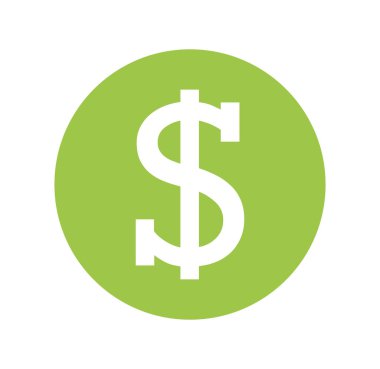 para sembol izole simgesini