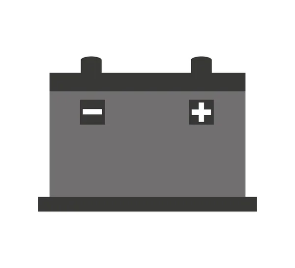 Coche batería aislado icono — Archivo Imágenes Vectoriales