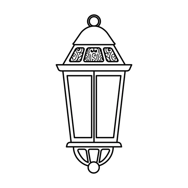 Ramadam karem lampe suspendue — Image vectorielle