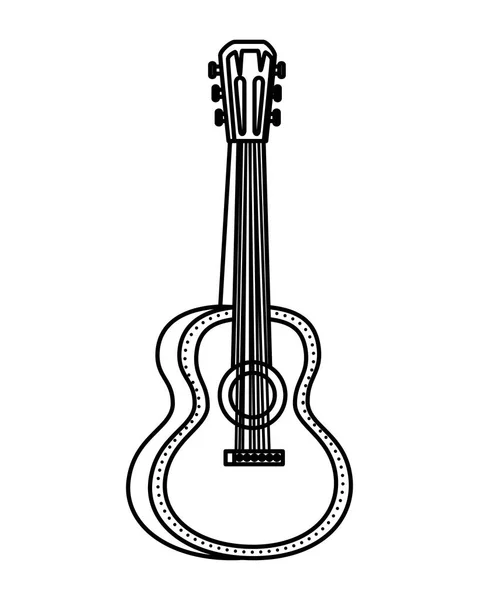 アコースティックギターのアイコン — ストックベクタ