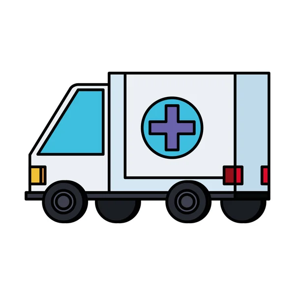 Ambulancia icono de servicio médico — Vector de stock