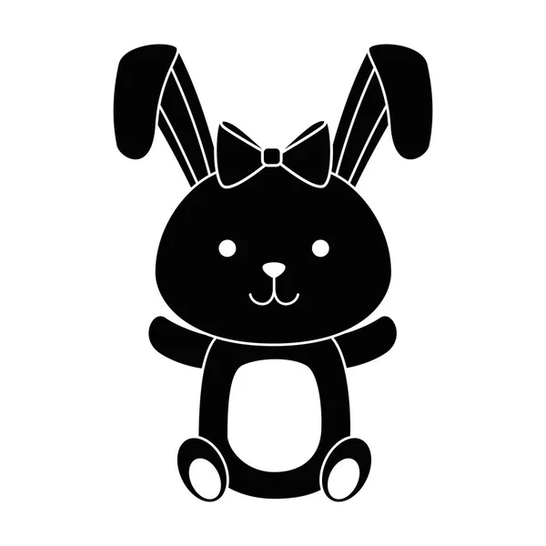 Cute królik Wielkanoc uroczystości — Wektor stockowy