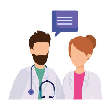 profesyoneller Doktorlar birkaç konuşan