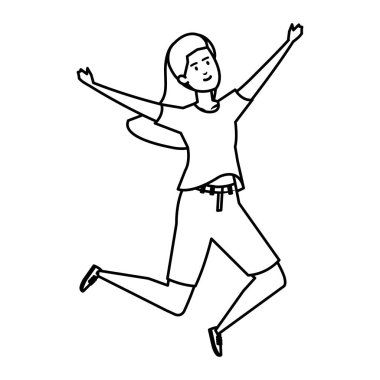 güzel ve genç kadın karakter kutluyor