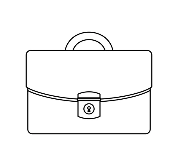 포트폴리오 서류 가방 고립 된 아이콘 — 스톡 벡터