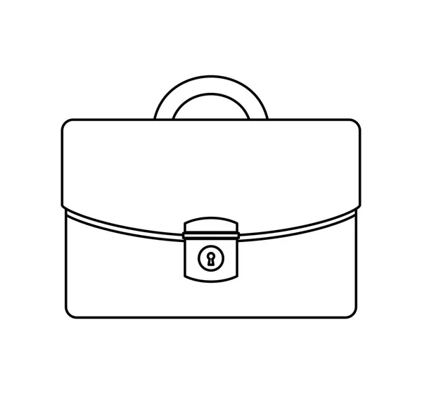 Portfolio briefcase isolated icon — Stock Vector