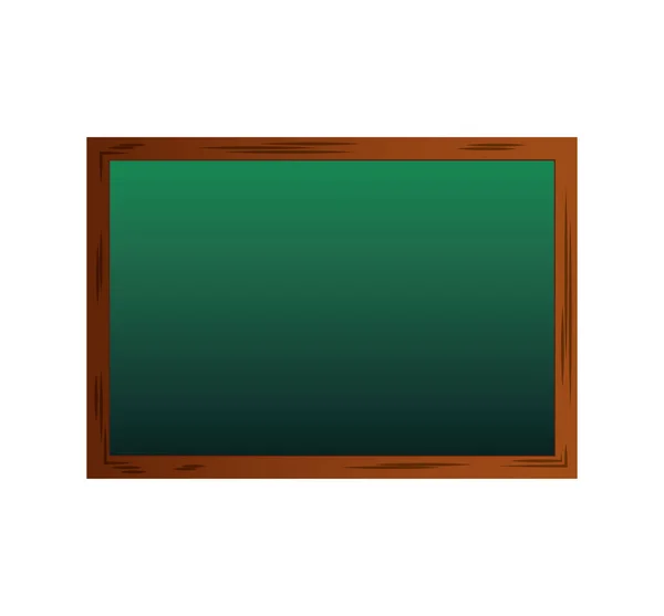 Chalkboard school isolated icon — Stock Vector