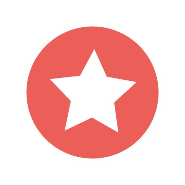 yıldız siluet izole simgesi