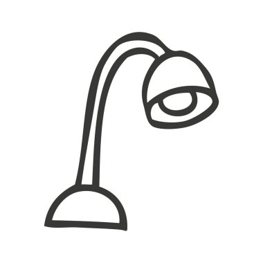 Office lamba izole simgesini