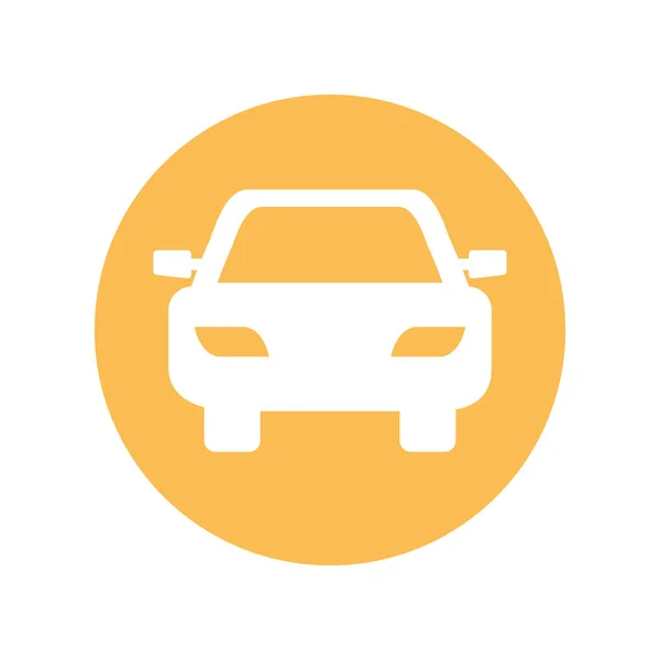 Car auto vehicle isolated icon — Stock Vector