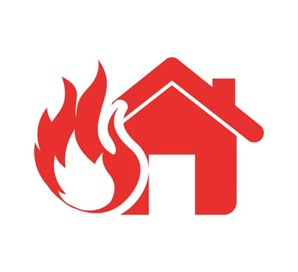 Ikona na białym tle usługę ubezpieczenia domu — Wektor stockowy