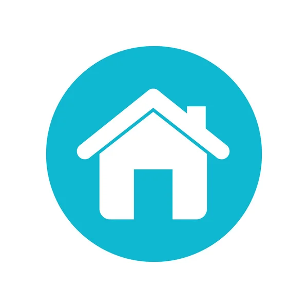 Exterior house isolated icon — Stock Vector