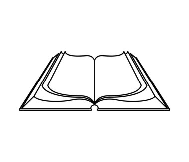 kitap okul izole simgesi