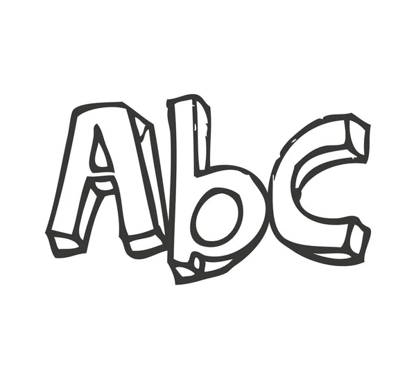 Alphabet Buchstaben isoliertes Symbol — Stockvektor