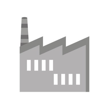 Fabrika bina izole simgesi