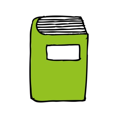 kitap okul izole simgesi