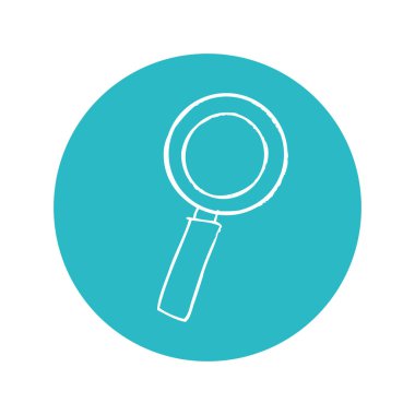 büyüteç izole edilmiş simge ara