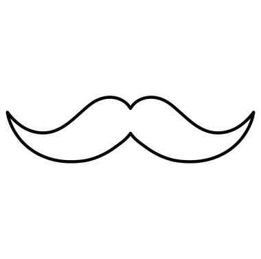 Meksika bıyık izole simgesi